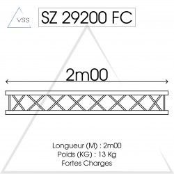 ASD - Carrée 290 FC - 2m 