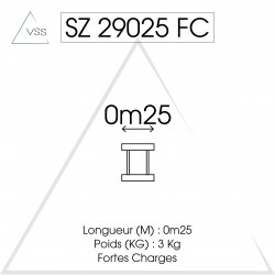 ASD - Carrée 290 FC - 0,25m